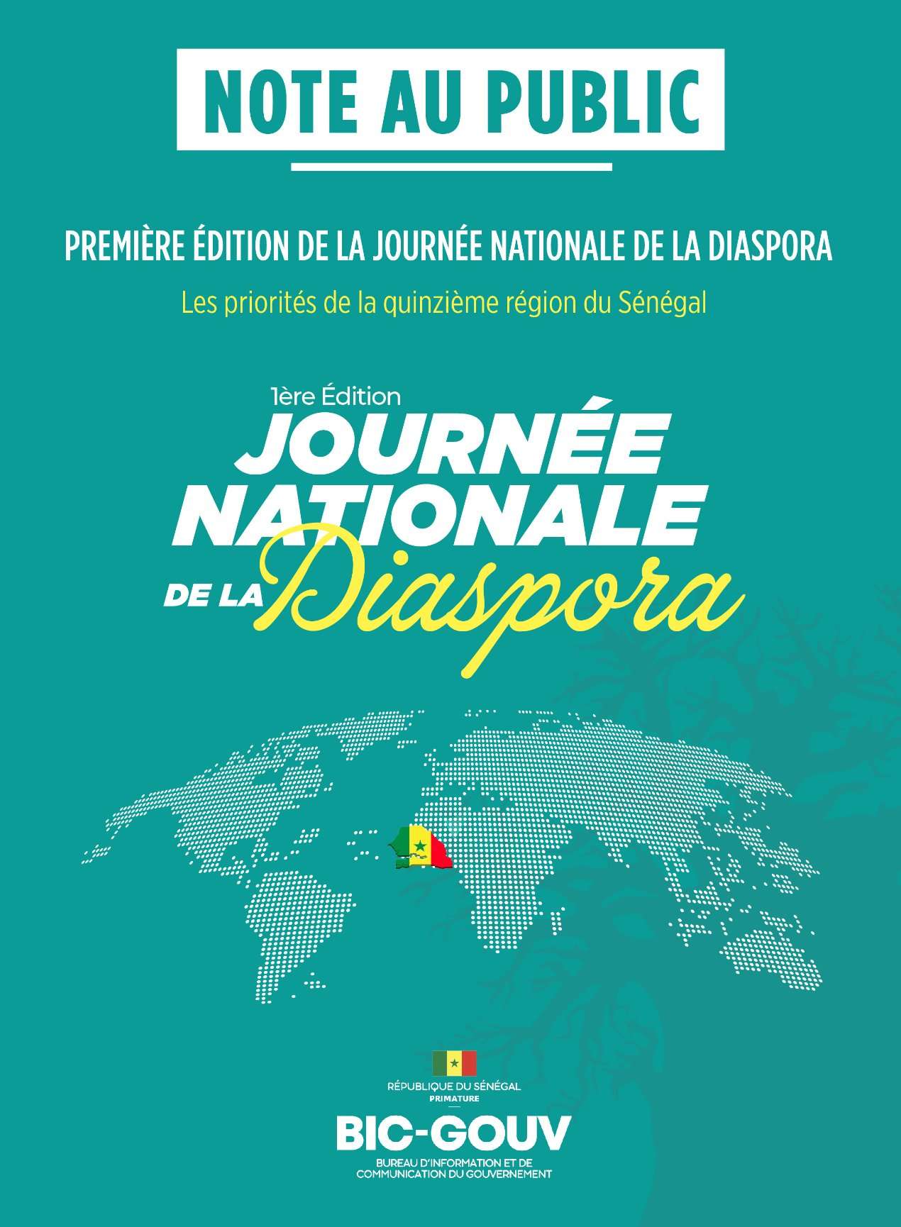 Note au Public - Journée nationale de la Diaspora Sénégalaise 2025