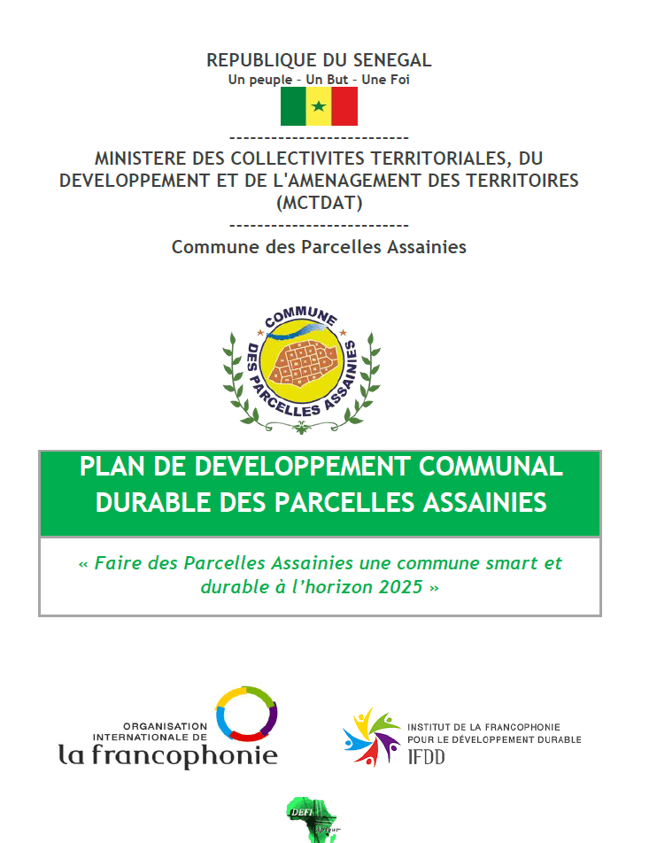 Plan de Développement Communal (PDC) Durable des Parcelles Assainies 2021-2025
