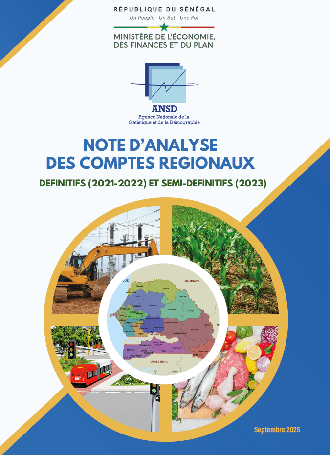 ANSD Rapport sur les comptes régionaux du Sénégal 2021-2023