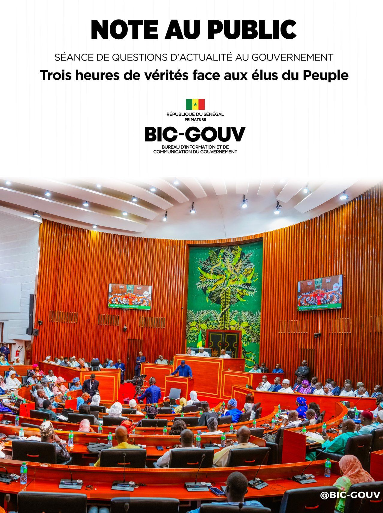 Note au Public I Questions d’actualité au Gouvernement 28 novembre 2025